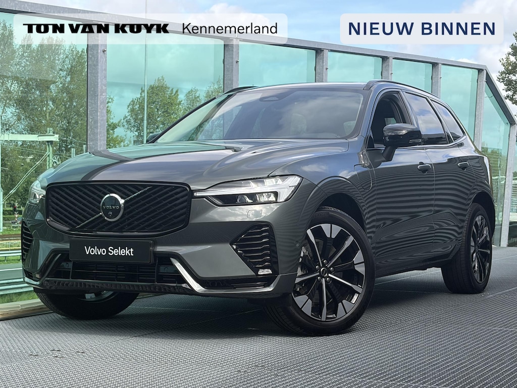 Volvo XC60 2.0 T6 Plug-in hybrid AWD Ultra Dark PHEV, Automaat, Panoramadak, Stoelverwarming, Stuurverwarming, Trekhaak semi elektrisch wegklapbaar, Lederen bekleding, 360 graden parkeercamera, Head-up display