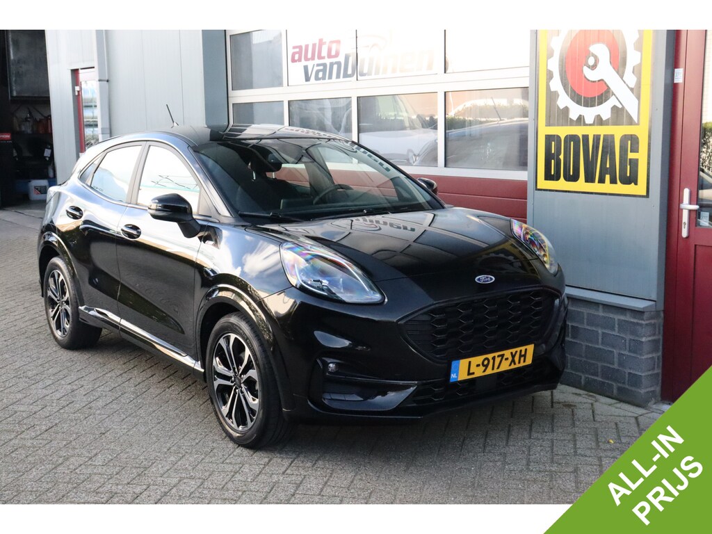 Ford Puma 1.0 EcoBoost Hybrid ST-Line O.a: Stoel+stuurverw, DAB, PDC, Clima, Cruise, Etc. All-in prijs!