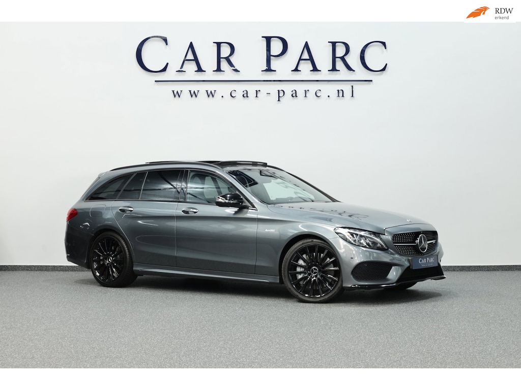Mercedes-Benz C-klasse Estate AMG 43 4MATIC 367+PK LED/PANORAMADAK/LEDER+S.VERWARMING/19" LMV/360 CAM/CRUISE/ECC/12 MND GARANTIE!
