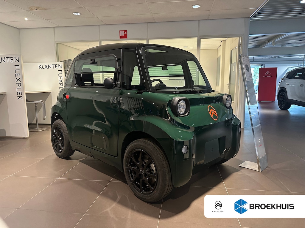 Citroën Ami Brommobiel AMI Unieke kleur: British Racing Green | Lichtmetalen velgen | Panoramadak | | Kunstlederen bekleding | LED achterlichten | LED koplampen