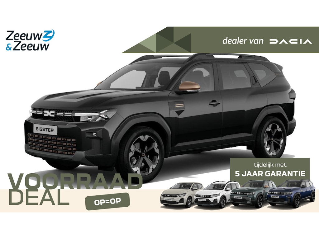 Dacia Bigster Hybrid 155 Extreme Nu uit voorraad leverbaar | verschillende kleuren beschikbaar met € 450,- Voorraadkorting| Financier uw Bigster tegen slechts 2,9% rente