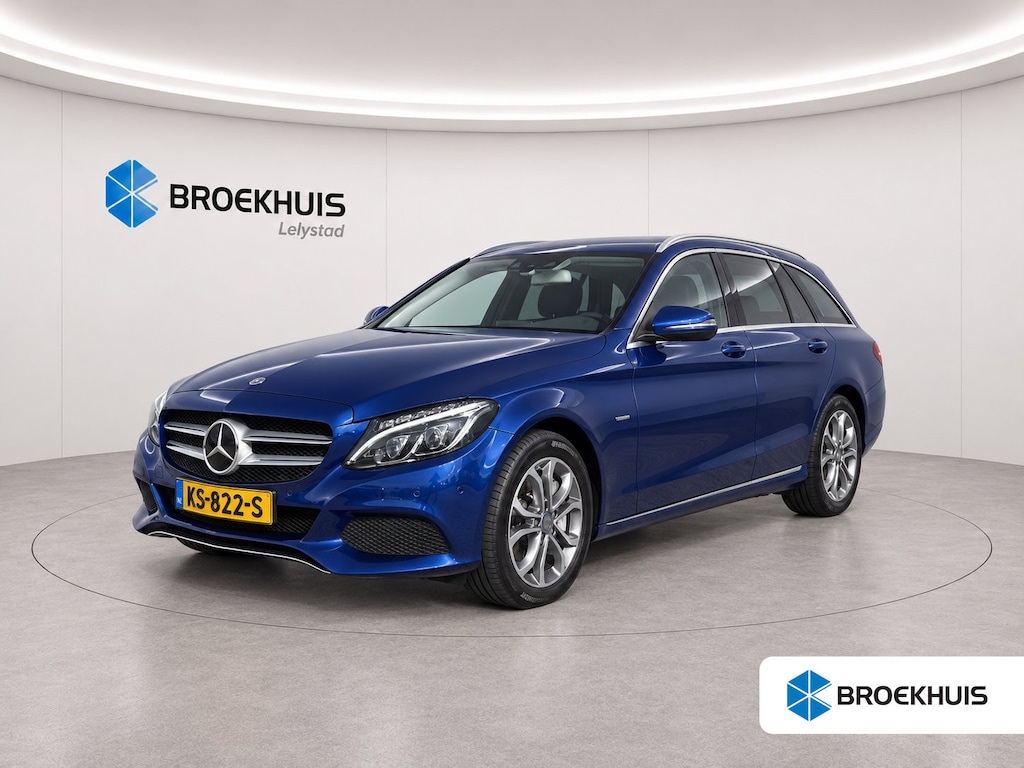 Mercedes-Benz C-klasse Estate C350e 279PK LEASE EDITION PLUS AUTOMAAT / NAVI / LEDER / CLIMA / FULL-LED / PDC / 17" LMV / CAMERA / KEYLESS / BLUETOOTH / ADAPT. CRUISECONTROL !!