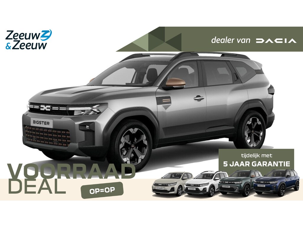 Dacia Bigster Mild Hybrid-G 140 Extreme Nu uit voorraad leverbaar met € 450,- voorraad korting | Financier uw Dacia Bigster tegen 2,9% rente.