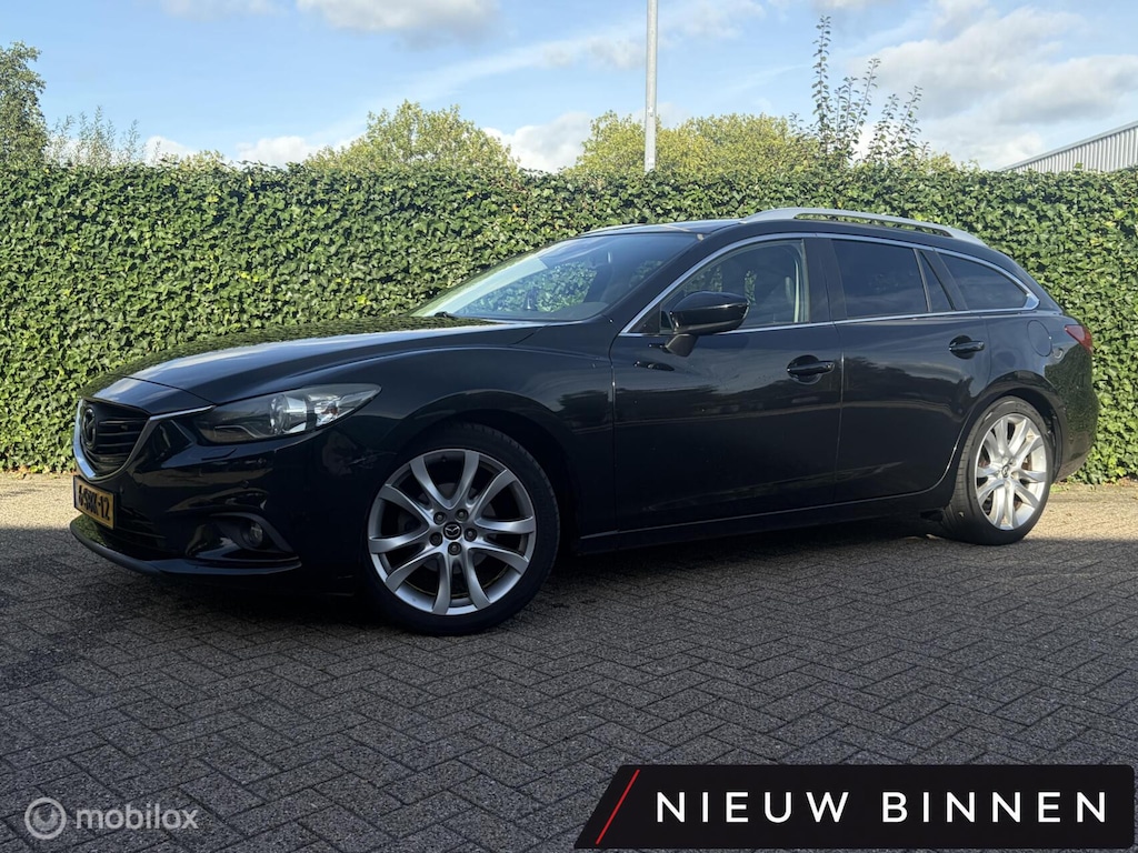 Mazda 6 Sportbreak 2.2D HP GT-M AUTOMAAT / LEDER / NAVI / CLIMA / CRUISE / TREKHAAK