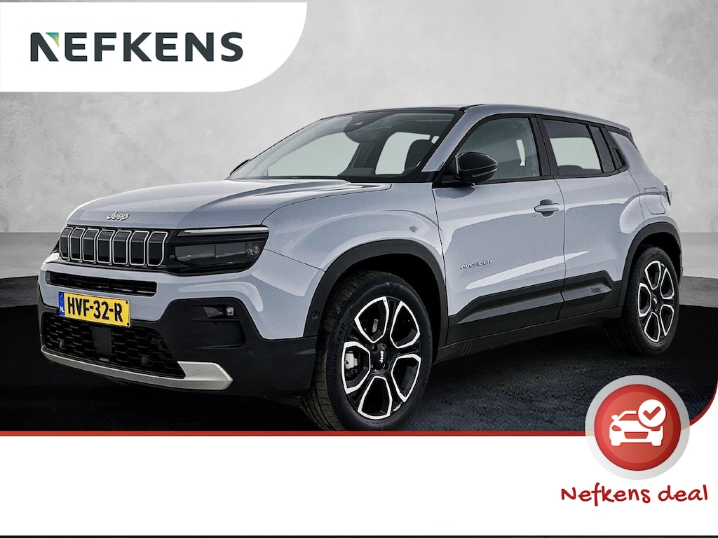 Jeep Avenger 1.2 110pk e-Hybrid Altitude Automaat | 1ste Eigenaar | Elektrische Klep | Navigatie | Apple Carplay/Android Auto | Climate Control | Adaptieve Cruise Control | Parkeersensoren Achter | Lederen Stuurwiel | LED Koplampen | JBL | Dodehoekdetectie |