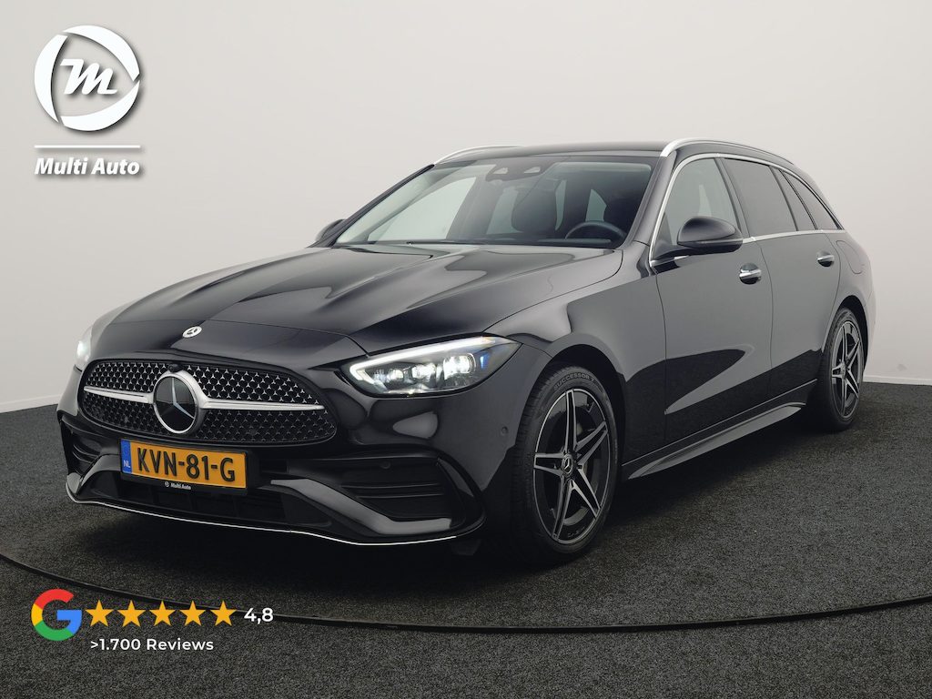 Mercedes-Benz C-klasse Estate 300 e AMG Line PHEV 313pk Dealer O.H | Trekhaak Af Fabriek | Adaptive Cruise | Camera | Digital Light | Alcantara Sportstoelen Memory & Verwarmd | Keyless | Sfeerverlichting | Apple Carplay | Blis | DAB | 18"L.M | Plug In Hybrid