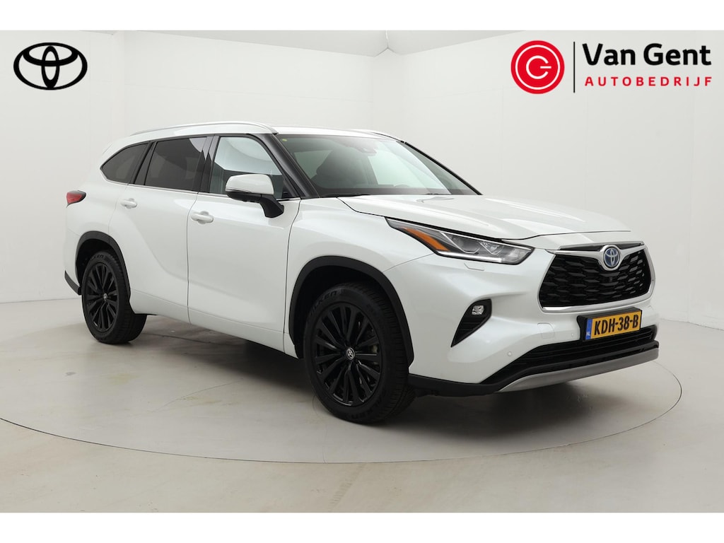 Toyota Highlander 7 pers. 2.5 AWD Hybrid Premium | Trekhaak | 360 camera | Leder | Head-up display | JBL | 20 inch | Stoelventilatie | Stuurwiel verwarmd | Apple Carplay / Android Auto | Dodehoek detectie