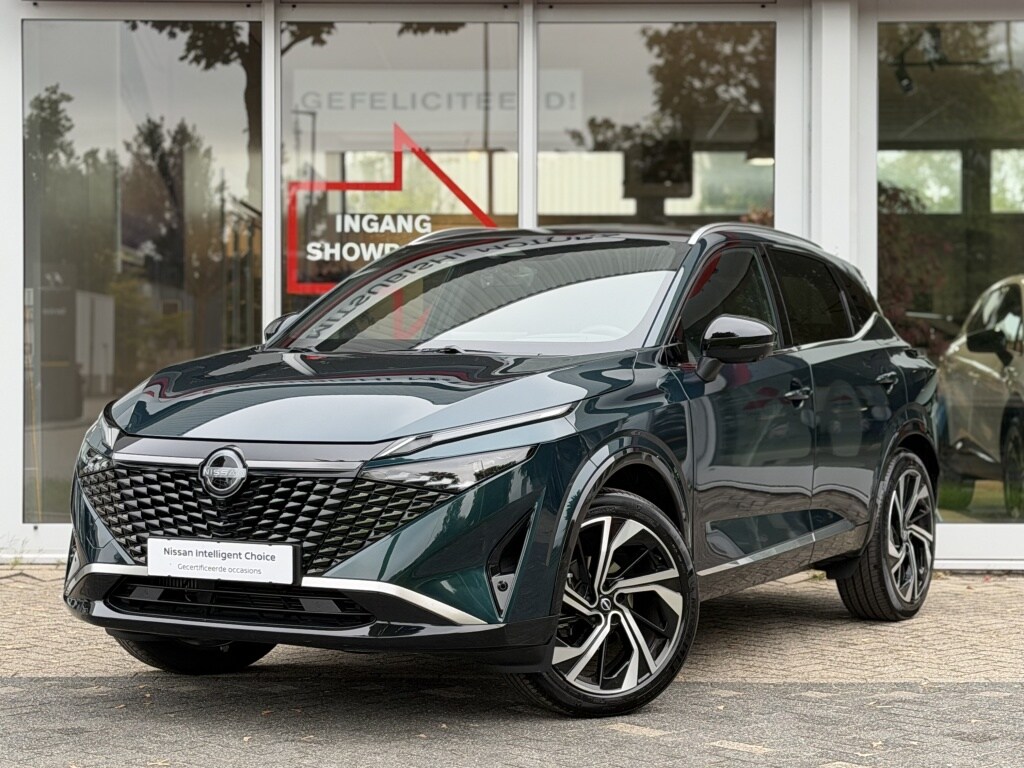 Nissan Qashqai 1.3 Mild-Hybrid 158pk Xtronic Tekna Plus | Leder | Panoramadak | 360-Camera | App Connect | Head-Up | Keyless