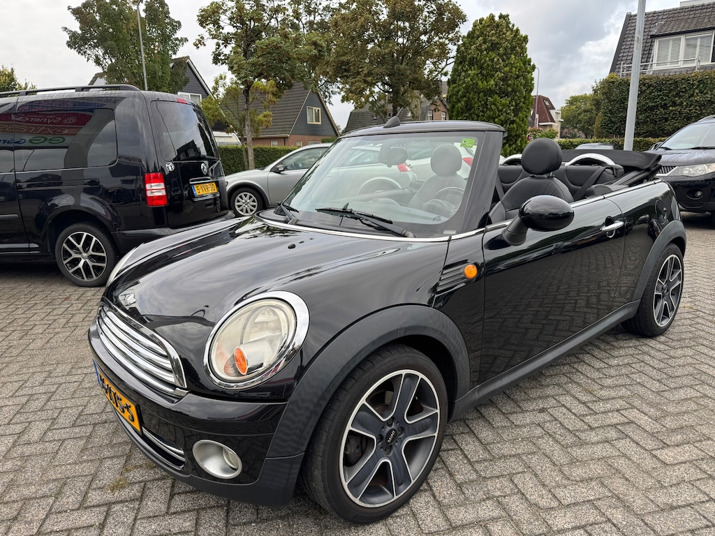 MINI Cooper Cabrio 1.6 Chili 120pk,Apk 2/6/27,Airco,Leder,Nap