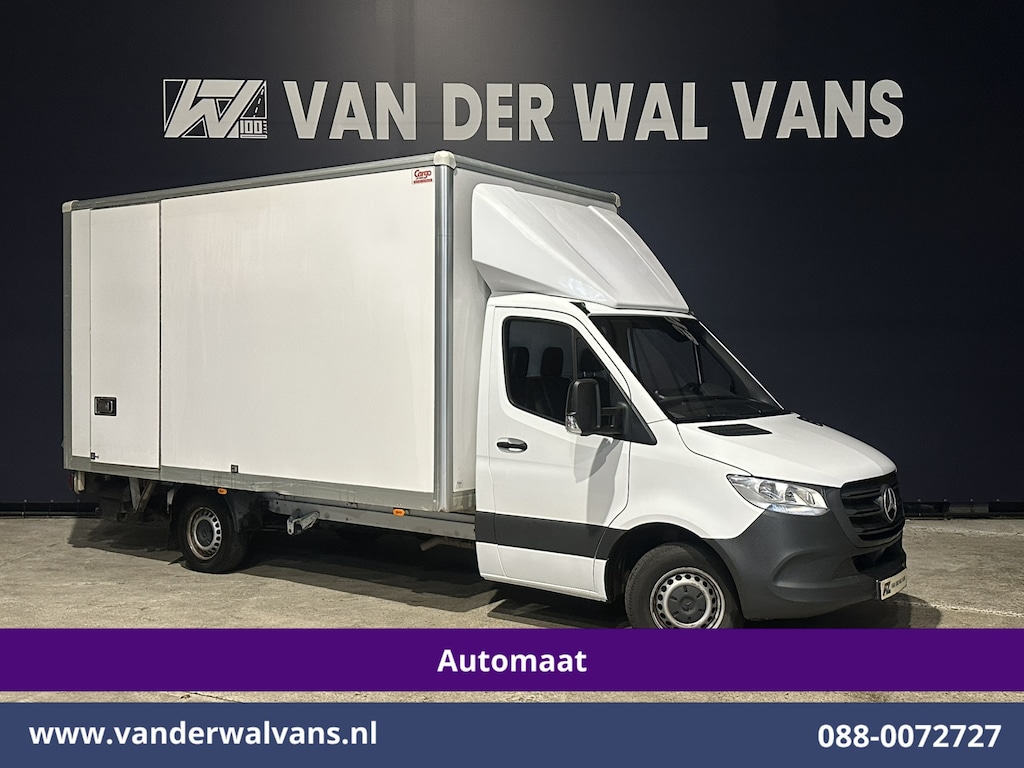 Mercedes-Benz Sprinter 315 CDI 150pk 9G-Tronic Automaat Bakwagen 22m3 KUUB Laadklep Zijdeur Euro6 Airco | LAT om LAT | Leder Bijrijdersbank