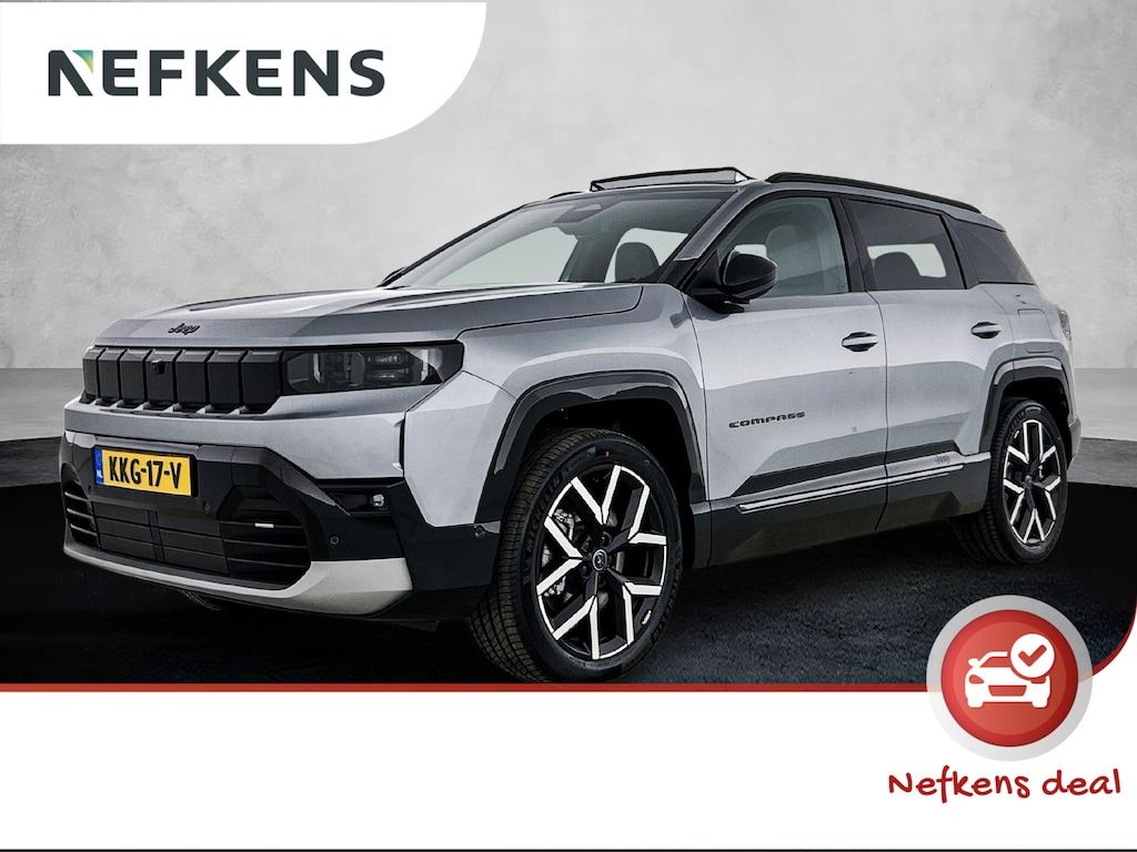 Jeep Compass First Edition 74 kWh PANODAK | ACCU 99% | MASSAGESTOELEN | 360 CAMERA |