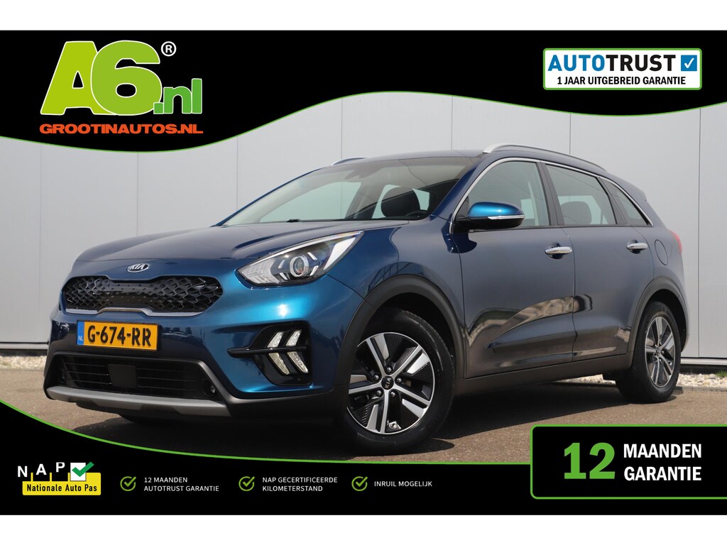 Kia Niro Hybrid 1.6 GDi DynamicLine Automaat Half Leder Navigatie Camera Adaptive Cruise Lane Assist Clima Carplay Android