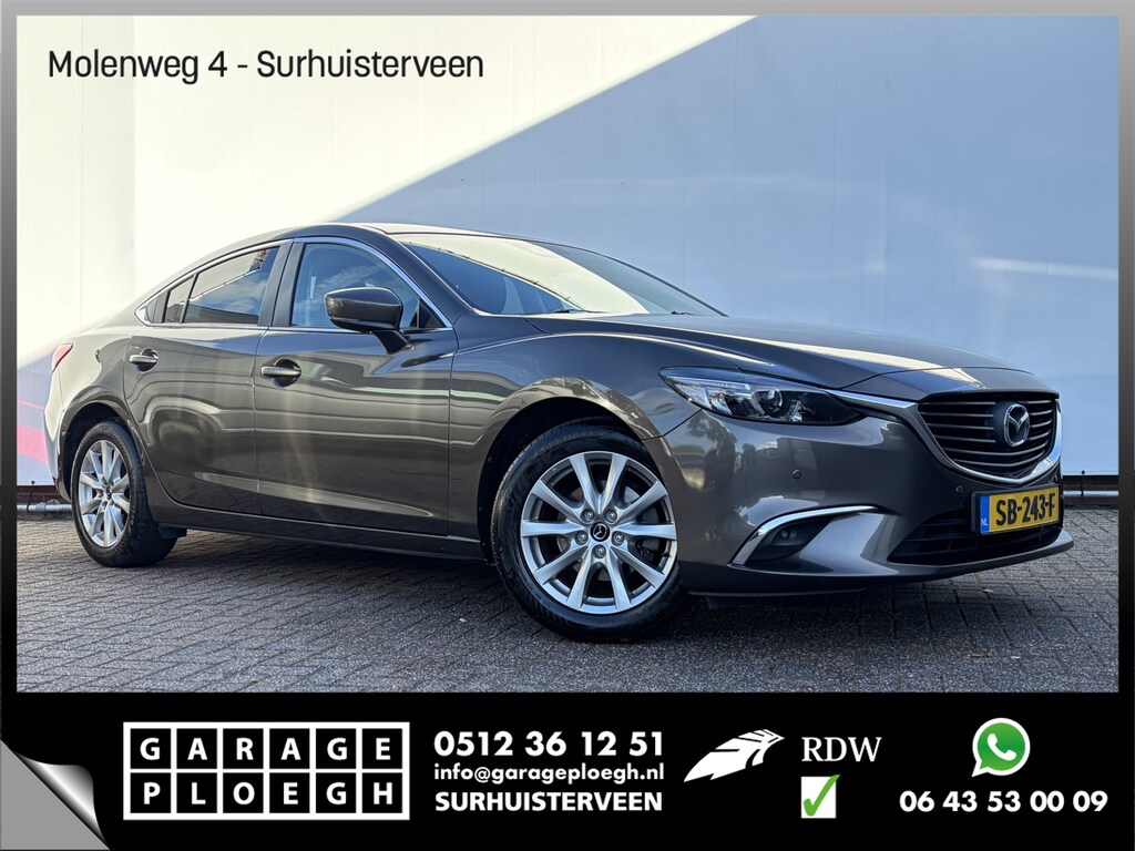 Mazda 6 2.0 SkyActiv-G 165 Skylease+ Trekhaak Cruise Carplay Stoelverwarming Navi Blis