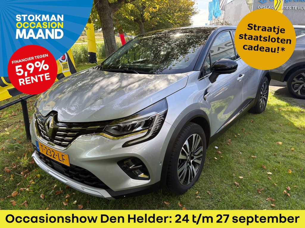 Renault Captur 1.6 E-Tech full hybrid 145 PK iconic | Lederen bekleding en stoel elektrisch bedienbaar | 360 camera | Stoelverwarming voor |