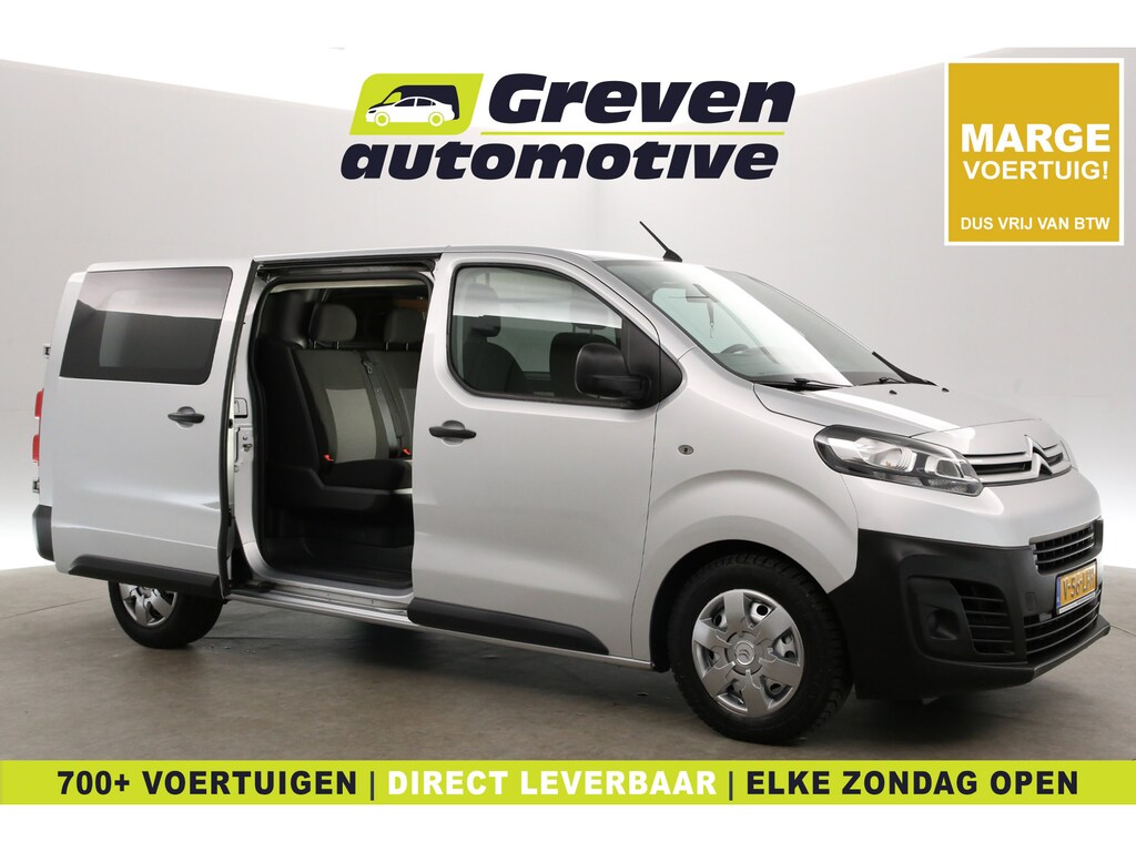 Citroën Jumpy 2.0 BlueHDI L3H1 | Marge | Dubbele Cabine | Clima | Cruise | Carplay | Navi | Trekhaak | Parkeersens.