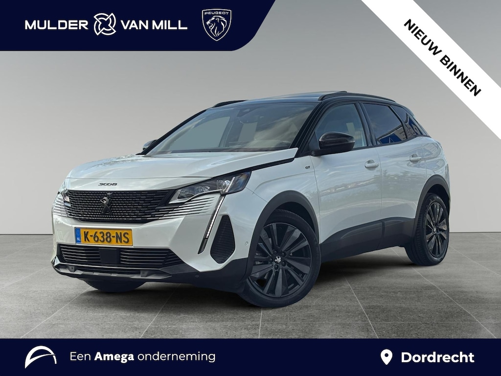 Peugeot 3008 GT 1.2 Turbo 130pk EAT8 | SCHUIF/KANTELDAK | ELEKT. A.KLEP | ALCANTARA | ADAPTIVE CRUISE | STOELVERW. | BLACK PACK | NAVI | CAMERA V+A