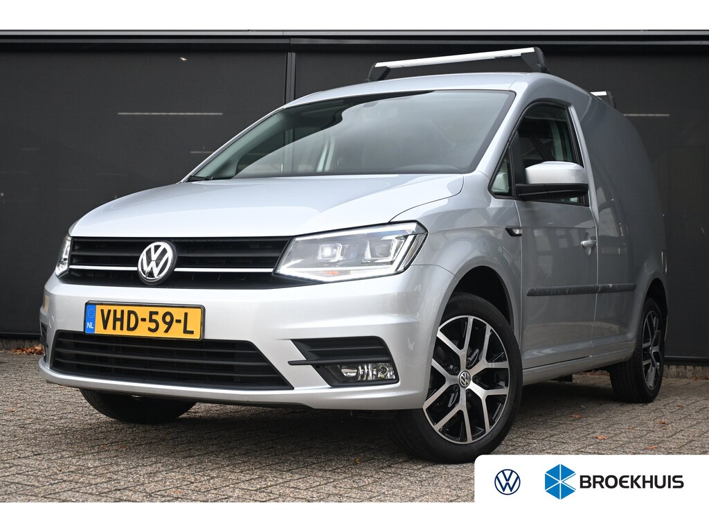 Volkswagen Caddy 2.0 TDI L1H1 BMT C-Edition | Betimmering | Navigatie | Leder | Parkeersensoren | Airco | Dakrails | Cruise Control | !
