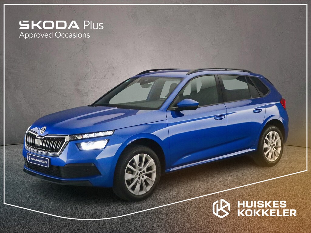 Skoda Kamiq Sport Business 1.0 TSI 110pk Trekhaak, Achteruitrijcamera, Verwarmde voorruit, Cruise control, LED koplampen, Stoelverwarming, Parkeersensoren, App connect