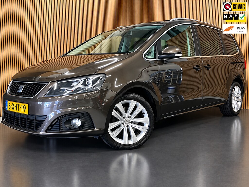 SEAT Alhambra 1.4 TSI|7-PERSOONS|AUTOMAAT|LEDER|PANO|STOELVERW.|ELEK.STOELEN+A-KLEP|CAMERA|CRUISE+CLIMA|PDC-A|LMV 18''|NAP|NL-AUTO