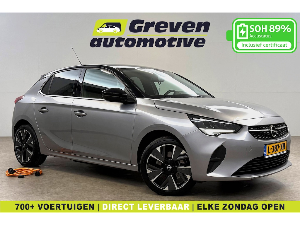 Opel Corsa-e Elegance 50 kWh | Snelladen | SOH 89% | Virtual | Cruise | Carplay | Stoel/Stuurverw. | Parkeersens. | NAP