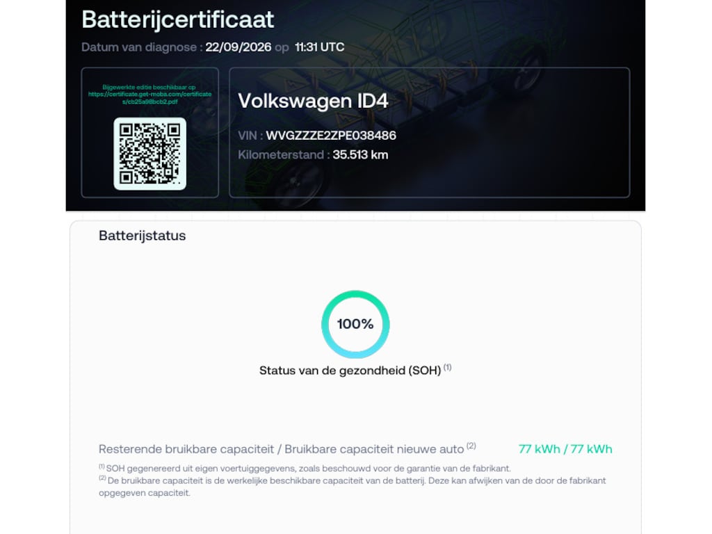 Volkswagen ID.4 Pro Business 77 kWh SOH 100% elektrische achterklep keyless easy open klasse III alarm travel assist side assist park assist plus discover pro ACC 19" LMV ambiente verlichting assistentie pakket plus stoel en stuurwielverwarming