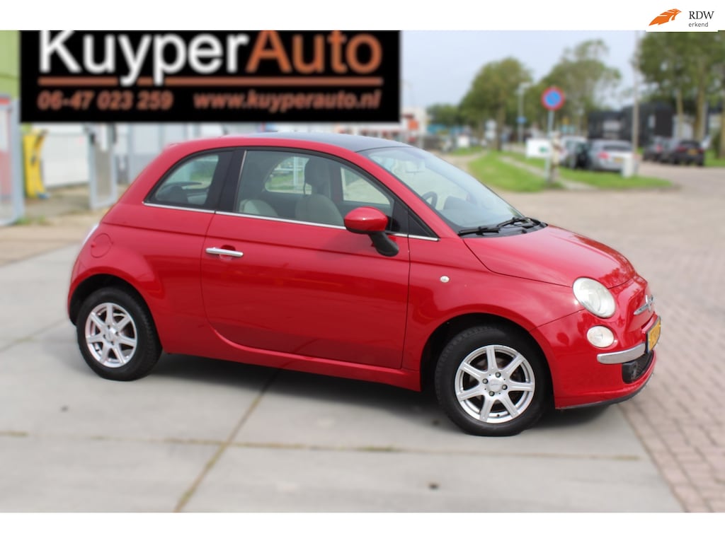 Fiat 500 1.2 Lounge airco pano lm nette auto