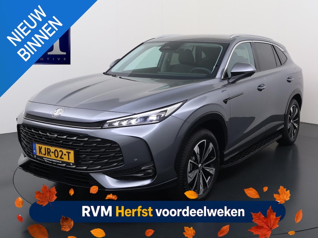 MG MG HS PHEV 1.5 Luxury VAN: € 39.900- VOOR: € 33.330,- UW HERFSTVOORDEEL: € 6.470| PLUG-IN HYBRIDE | 272 PK | NIEUWE AUTO | >1.000 KM TOTAAL BEREIK | 1E REGISTRATIE 03-2026 | 360° CAMERA | ELEKTRISCHE ACHTERKLEP | 7 JAAR MG GARANTIE T/M 2033 | APPLE CARPLAY | ANDROID AUTO | S