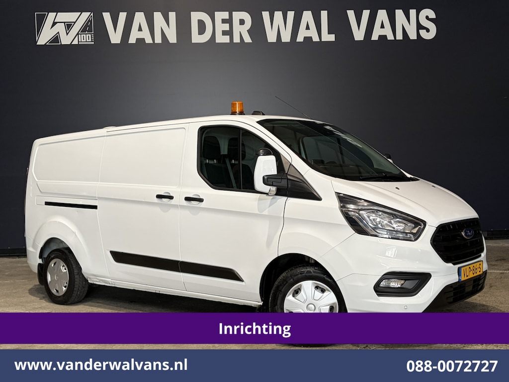 Ford Transit Custom 2.0 TDCI 130pk L2H1 inrichting Euro6 Airco | Camera | LED | 2800kg Trekhaak | Omvormer | Apple Carplay Cruisecontrol, Android Auto, Verwarmde Voorruit, Parkeersensoren, Bijrijdersbank