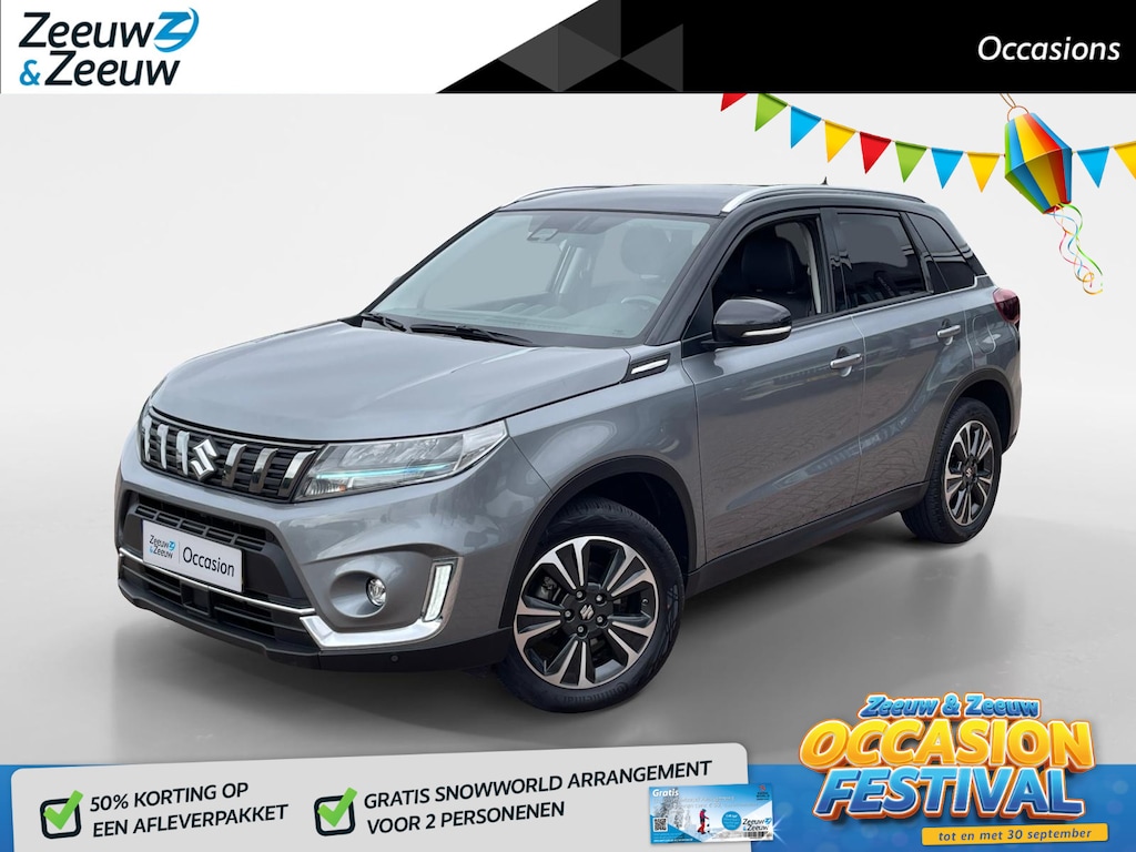 Suzuki Vitara 1.5 Hybrid Style *Automaat*Navi+Camera*Adapt. Cruise Control*Stoelverwarming*Climate Control*LM.Velgen*Trekhaak*Zeer nette auto!