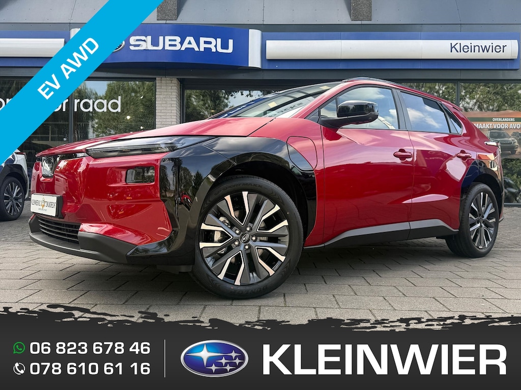 Subaru Solterra 73.1 kWh 262pk AWD 4E-xperience+ | Emotional Red | Nieuw | 8 jaar fabrieksgarantie