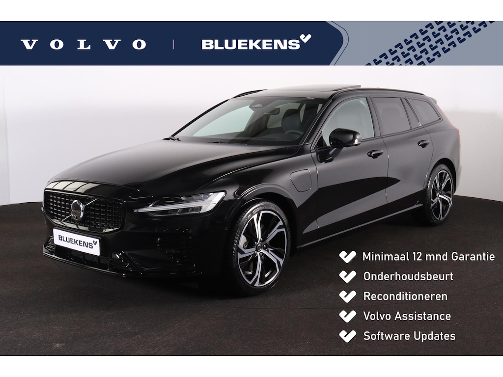 Volvo V60 T6 Recharge AWD Plus Dark - Panorama/schuifdak - IntelliSafe Assist & Surround - 360º Camera - Harman/Kardon audio - Verwarmde voorstoelen, stuur & achterbank - Parkeersensoren voor & achter - Elektr. bedienb. voorstoelen met geheugen - Head up display - Extra getint glas - 19' LMV