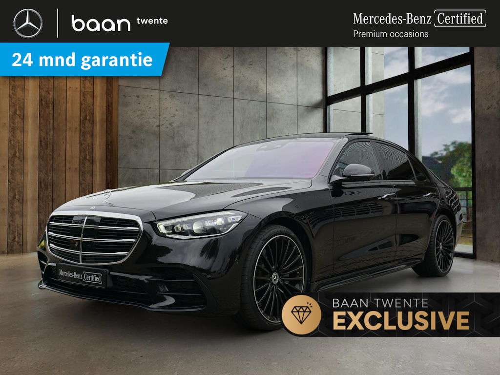 Mercedes-Benz S-klasse S 450 4-Matic AMG Line | Premium Plus | Achterassturing | Distronic | Stoelventilatie en verwarming | Panoramadak | Airmatic | Head-up display | Burmester 3D Surround Sound