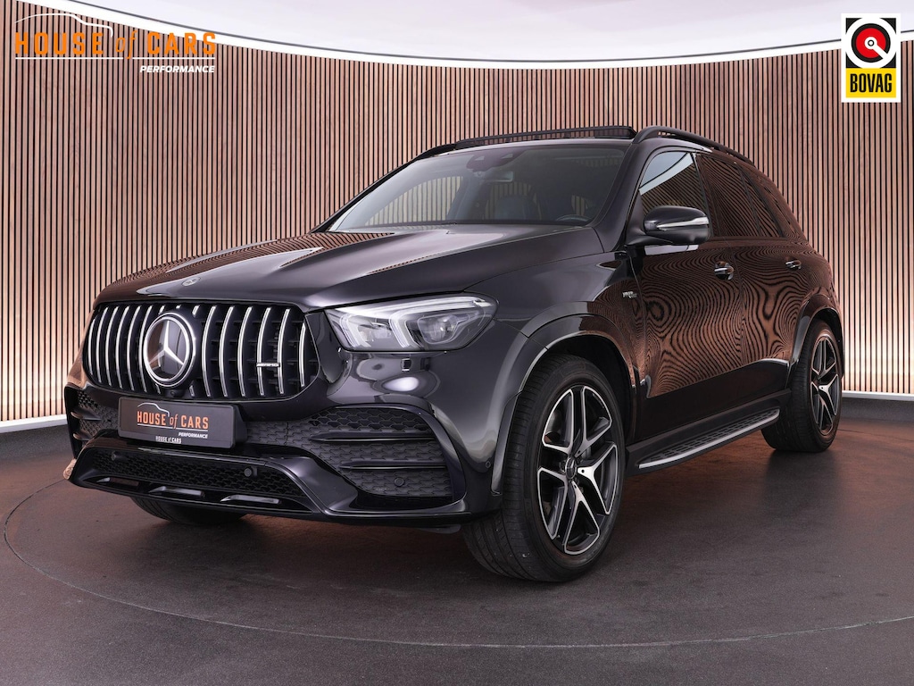 Mercedes-Benz GLE 53 AMG 435pk 4MATIC+ Premium Plus |luchtvering|panoramadak|Burmester|memory|head-up display|360 camera|sportuitlaat|Apple Carplay|MBUX infotainment|sfeerverlichting|21" lichtmetalen velgen|