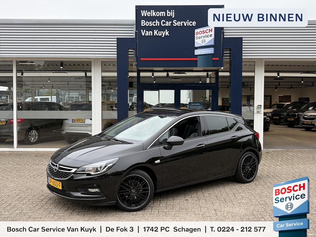 Opel Astra 1.6 Turbo Business Executive / Automaat / 200 PK / NL-Auto / Schuif-Kanteldak / Vol-Leder / Elektr.-Stoelen met Geheugen en Massagefunctie / Stuur & Stoelverwarming / Stoelverkoeling / Adaptieve Cruise-Control / Afneembare-Trekhaak / Apple-Carplay & Android-Auto / Keyless / DAB Radio-Bluetooth / Navi / PDC met Camera / 18'' LMV / All-Season / ENZ.