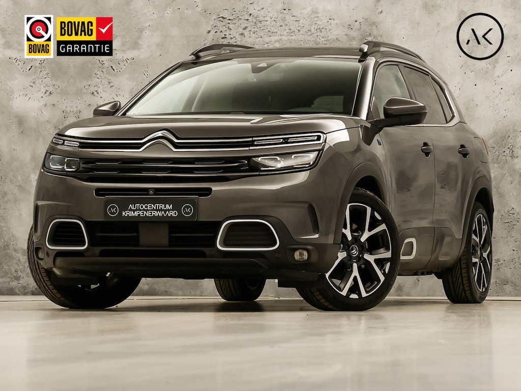 Citroën C5 Aircross 1.6 Plug-in Hybrid 225 Shine 225Pk Automaat (PANORAMADAK, APPLE CARPLAY, GROOT NAVI, 360 CAMERA, SPORTSTOELEN, GETINT GLAS, ADAPTIVE CRUISE, NIEUWSTAAT)