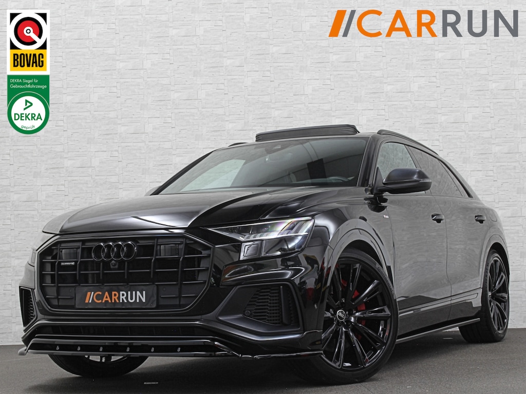 Audi Q8 60e 462PK Competition Plus | #RS-Seats | Carbon | B&O | 360 Camera | ACC | Panorama | 64950,= ex btw | Valcona Leder | 23" Audi Sport | Luchtvering | Keyless-Entry | Tour-Pakket | Lane & Side assist | Bovag Garantie.