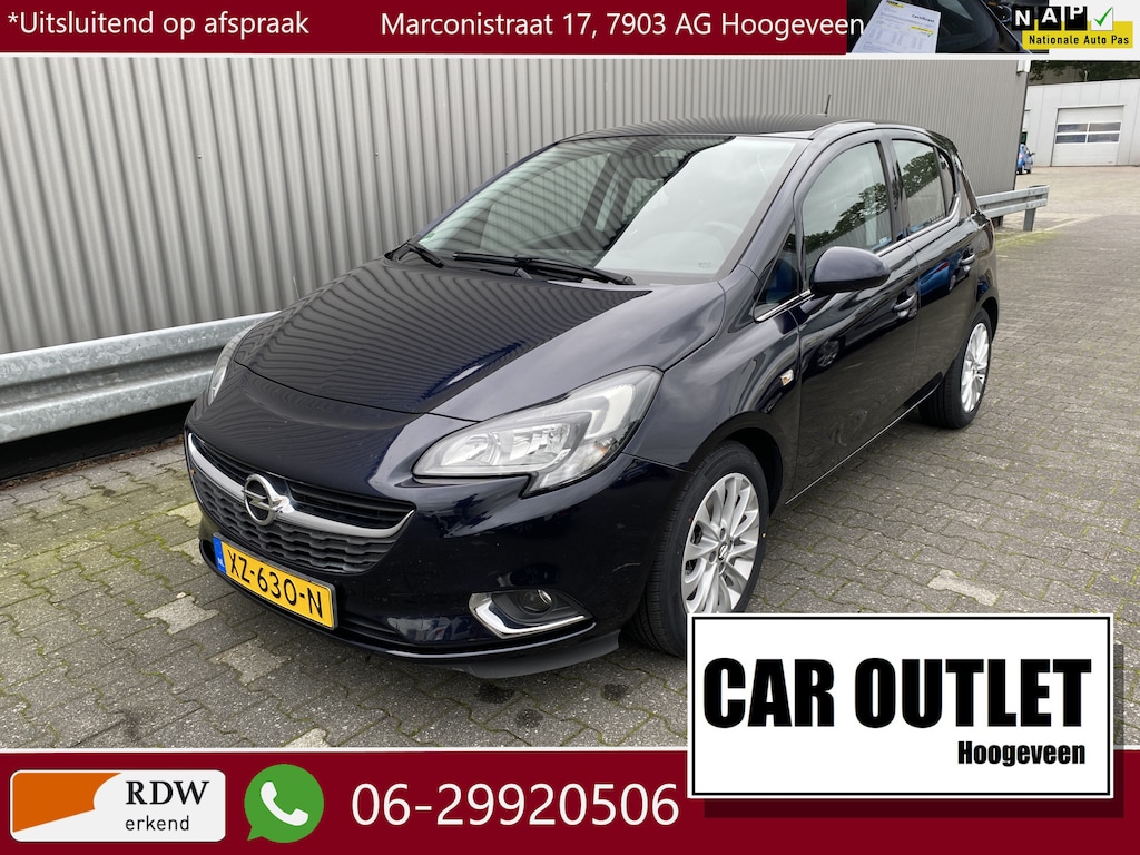Opel Corsa 1.0 Turbo Online Edition 119Dkm.NAP, Leer/Stof, Clima, DAB+, CC, PDC, Navi, LM, nw. APK – Inruil Mogelijk –