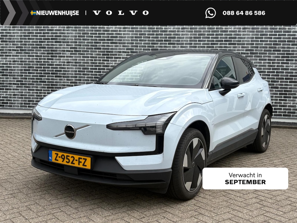 Volvo EX30 Single Motor Extended Range Plus 69 kWh | Warmtepomp | Two-Tone | Achteruitrijcamera | Parkeersensoren | Keyless Entry | Elektrische Achterklep | Stoelverwarming | Cruise Control Adaptief | BLIS | Google Navigatie | Apple Carplay | Android Autory | Parkeercamera |