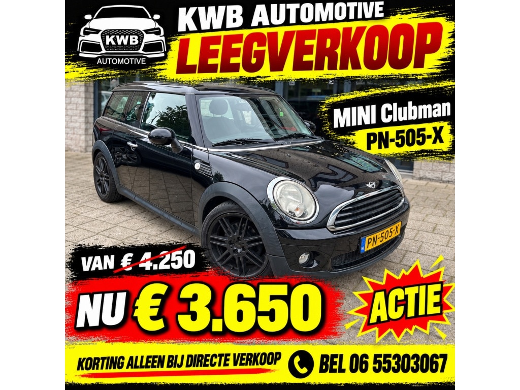 MINI Clubman 1.6 One Chili Nieuwe Distributieketting Beurt