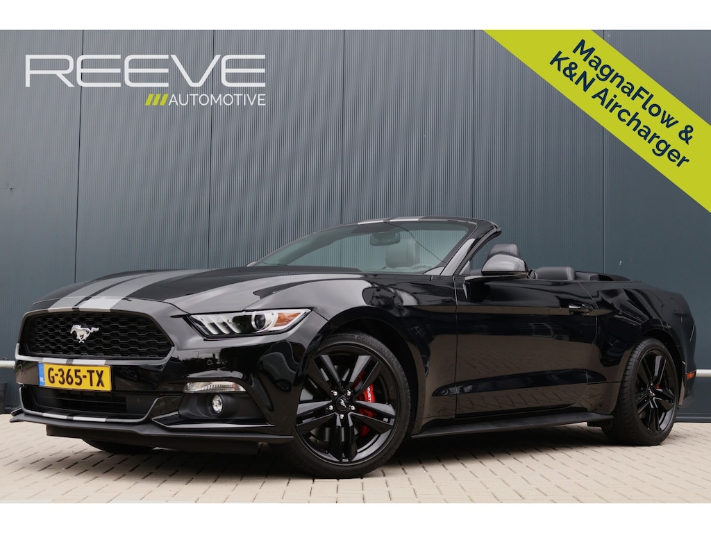Ford Mustang Convertible 2.3 EcoBoost EU Model | Leer | K&N Intake | MagnaFlow Sportuitlaat | Stoelverwarming / ventilatie | Camera | Keyless