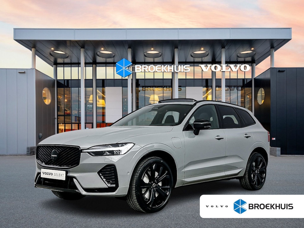 Volvo XC60 T6 Recharge Plus Black Edition | 21" | Panoramadak | Head Up | 360 Camera | Trekhaak | Harman Kardon | Full LED | Elektr. verst. Sportstoelen | Adaptieve Cruise | BLIS | Stoel/Stuur/Achterbankverwarming