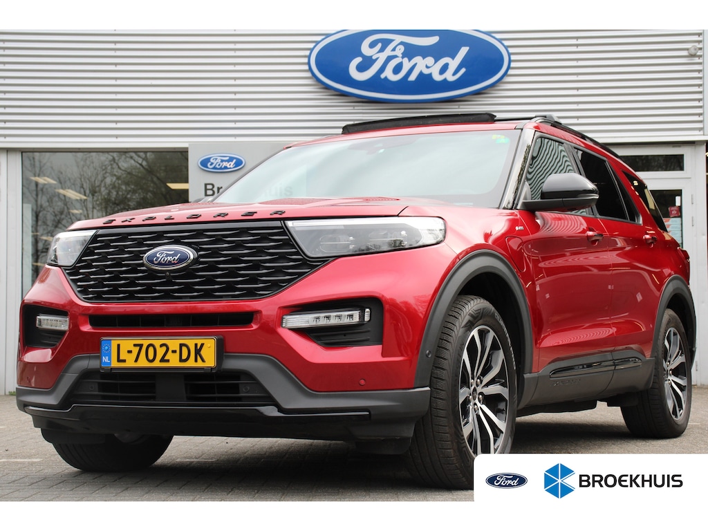 Ford Explorer 3.0 V6 EcoBoost PHEV ST-Line | DEALER OH! | PANO DAK | STOELVERWARMING + KOELING | 7 PERSOONS  | ELEKTR KLEP |