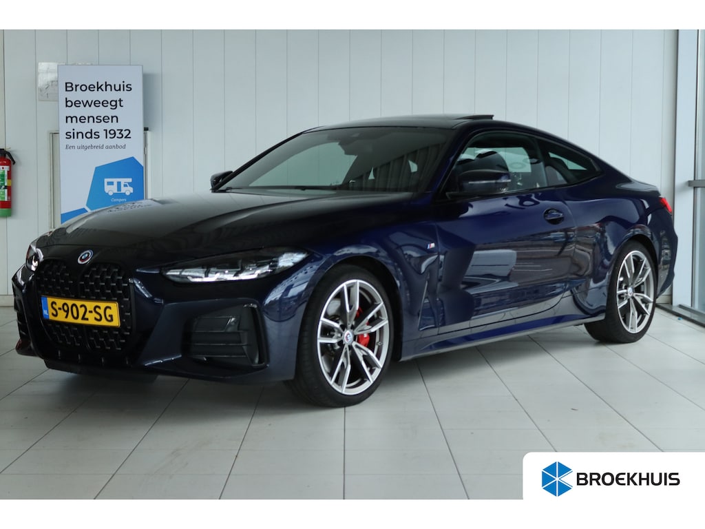 BMW 4-Serie Coupé M440i xDrive High Executive M-Pro | NL-Auto | Cruise Control | Schuifdak | Harman & Kardon | Head-up | Stoel+Stuurverwarming | Keyless | Memory