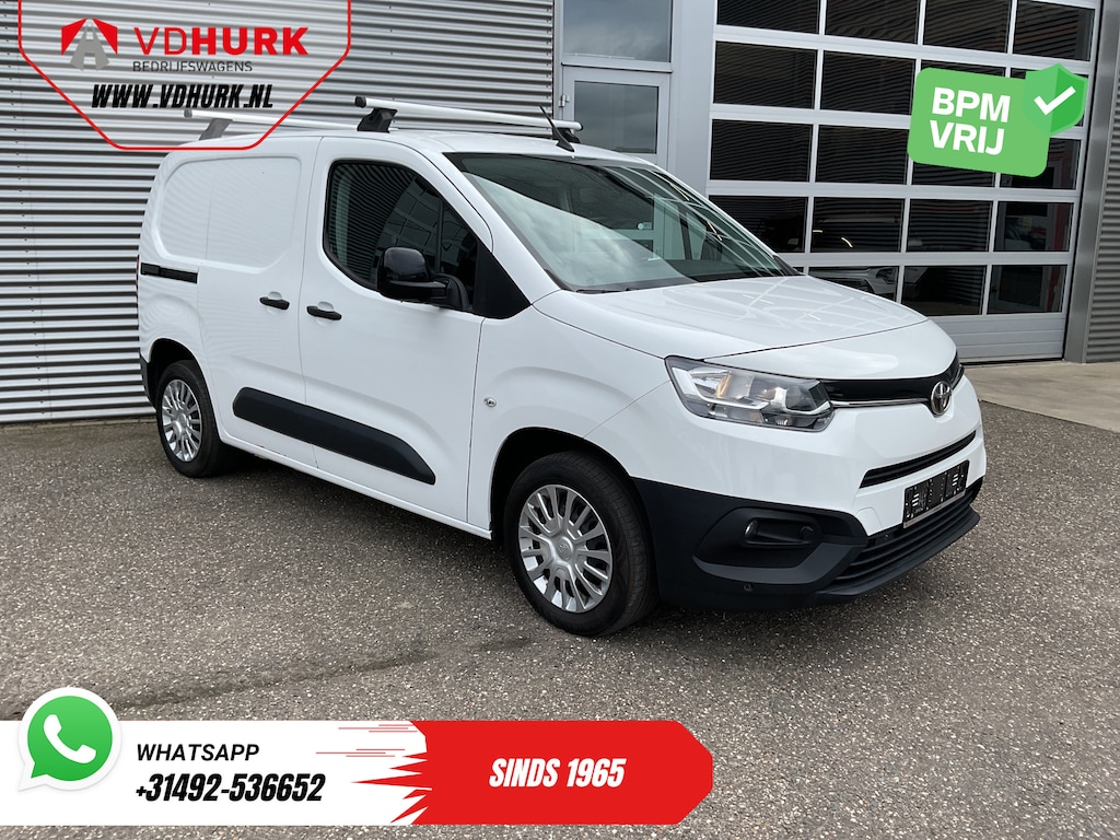 Toyota ProAce City 1.5 130 pk Aut. Carplay/ 3Pers./ Standkachel/ Airco/ Camera/ Cruise/ Dakdragers/ PDC/ Trekhaak