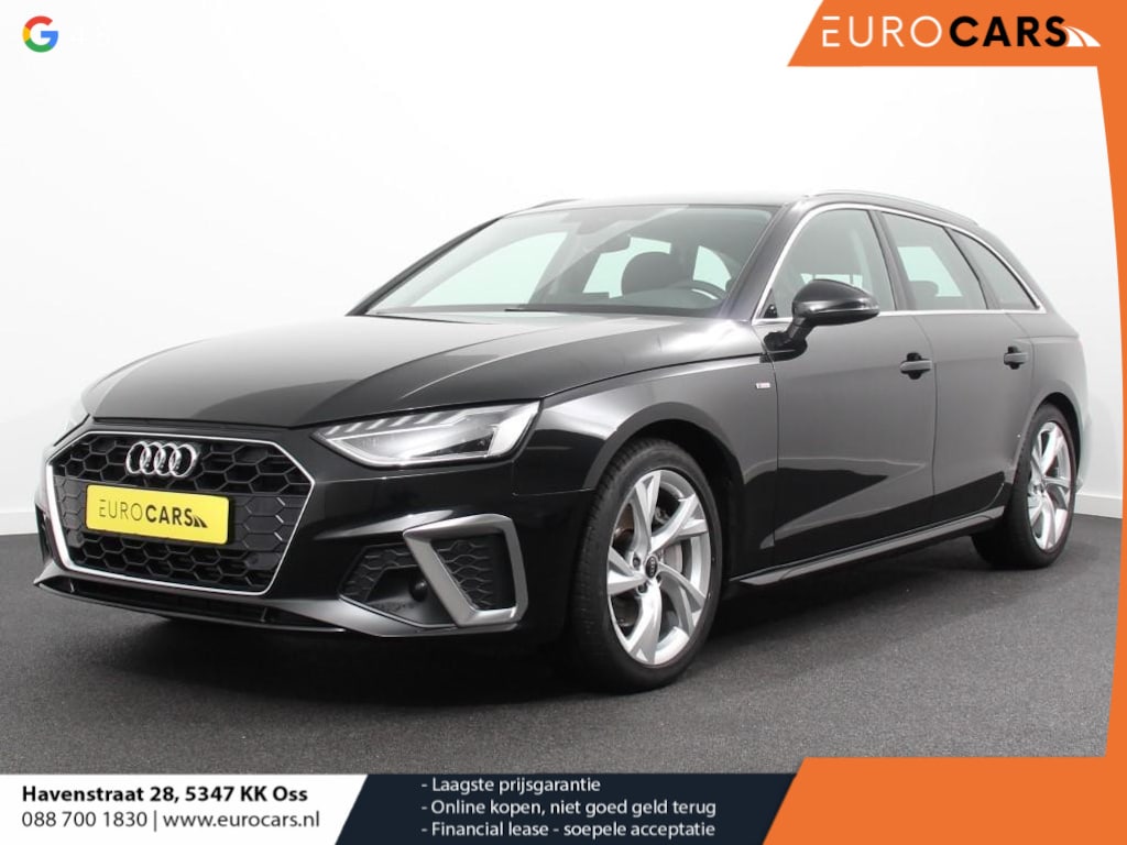 Audi A4 Avant 40 TFSI 205pk Automaat S Line Plus Navigatie Climate Control Cruise control Lichtmetalen velgen Stoelverwarming Parkeersensoren Elektrische achterklep