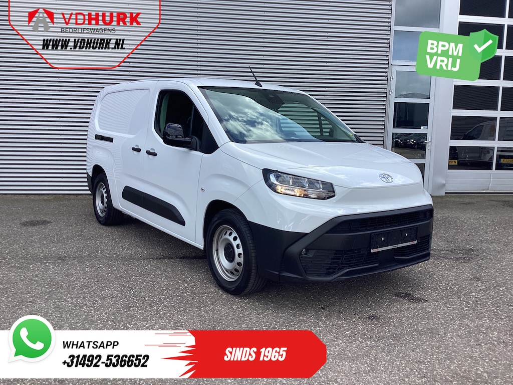Toyota PROACE CITY Electric e-ProAce 50 kWh 320 km WLTP L2 3Pers./ LED/ Standkachel/ Stoelverw./ Stuurverw./ Carplay/ Camera/ PDC/ Cruise/ Airco