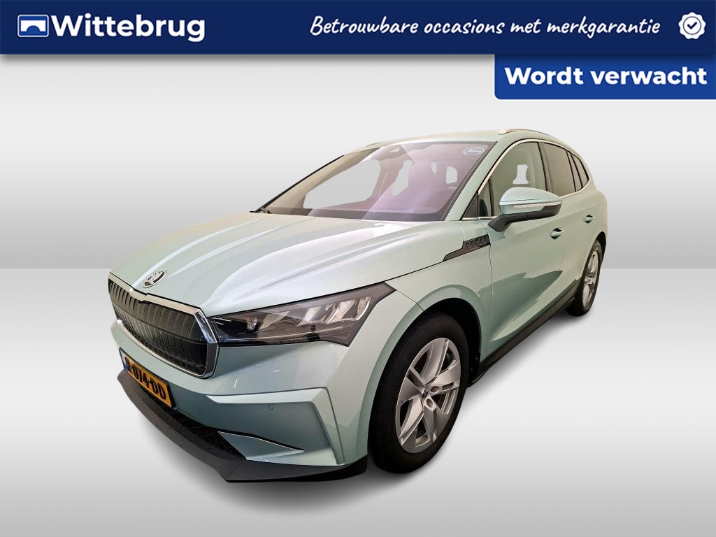 Skoda Enyaq iV 80 / SOH 91%/ AUTOMAAT/ 300 PK/ WARMTEPOMP/ PARK.SENSOREN V+A/ 360 CAMERA/ CRUISE/ STUUR+STOELVERWARM./ KEYLESS/ DIGITAL DASH/ RIJ-MODI/ NAVI/ CLIMA/ 19'' LMV