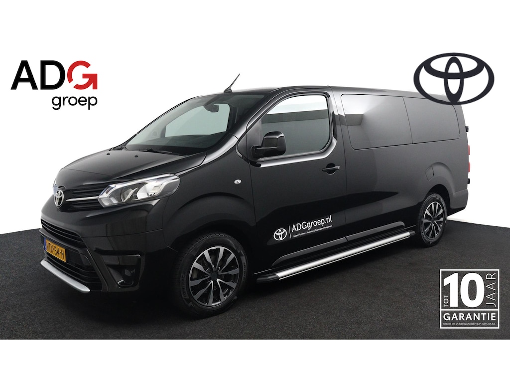 Toyota ProAce Worker Long DC 2.0 D-4D Live | Trekhaak | Dubbele Cabine | Automaat | Lichtmetalen Velgen | Apple Carplay | Treeplanken | Glasslook |