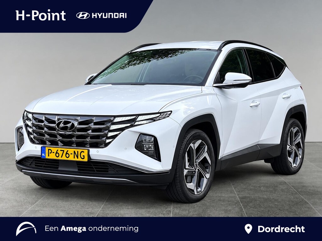 Hyundai Tucson Premium 1.6 T-GDi HEV 230pk | TREKHAAK | STOELVERW. + VENTILATIE | MEMORYFUNCTIE | 360° CAMERA | ADAPTIVE CRUISE | LEDER |