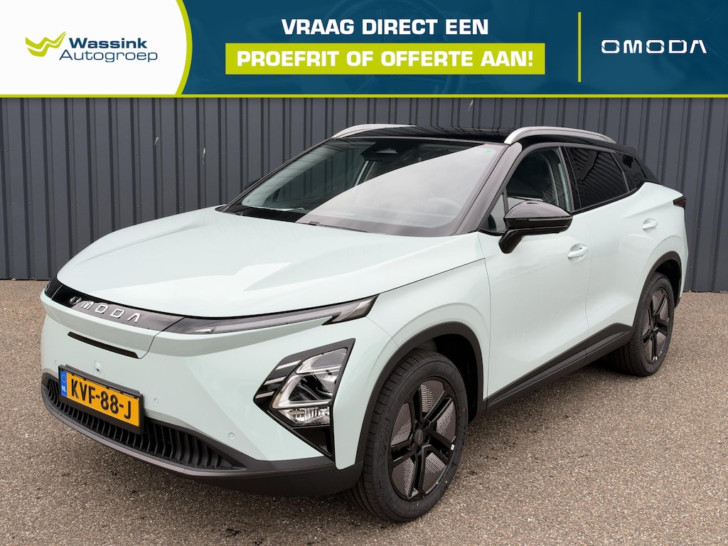 Omoda 5 EV Premium 61 kWh | Elektrisch verstelbare voorstoelen | Panoramadak/schuifdak | Lederen bekleding | Adaptief cruise control |Actieradius 430km | 750kg trekgewicht